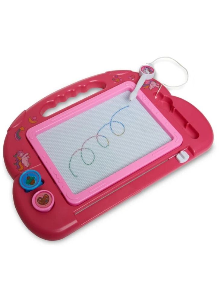 Premium Unicorn-Themed Kids Magnetic Drawing Board with Stylus Reusable Sketch Tablet - Image 4